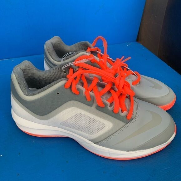 Nike Ballistec Advantage Tennis Orange Gray Men's Size 8.5 Sneakers 685278-008 - Picture 1 of 8